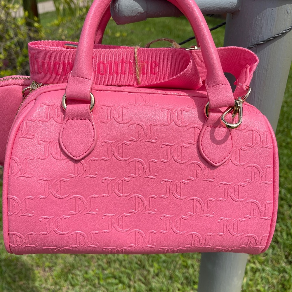 Juicy Couture Pink Satchel and Pouch Set - Picture 5 of 14